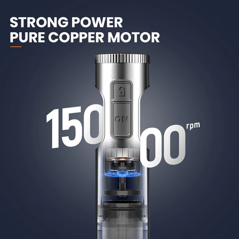 ROUNY 4-in-1 Hand Immersion Blender 1000W Powerful, Stainless Steel Stick Food Mixer,700ml Mixing Beaker,500ml Processor, Whisk