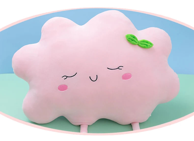 Cute Sun Cloud Plush Pillow Stuffed Soft Creative Plush Sun Cloud Toy Car Pillow Home Decor Kids Toys