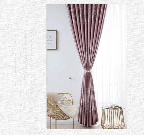 Dreamwood-European Style Jacquard Window Curtain for Living Room, Insulation Blackout, New Fabric, High Quality, Ready Made