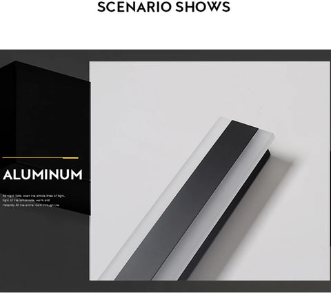 Modern Waterproof outdoor Long Strip LED wall lamp IP65 Aluminum Wall Light Garden porch Sconce Light 110V 220V Sconce Luminaire