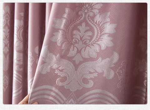 Dreamwood-European Style Jacquard Window Curtain for Living Room, Insulation Blackout, New Fabric, High Quality, Ready Made