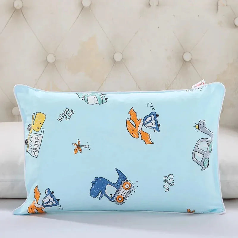 Four Season Universal Child Pillow Cartoon Style Cotton Baby Comfortable Pillowcase Kindergarten Student High Quality Pillowcase