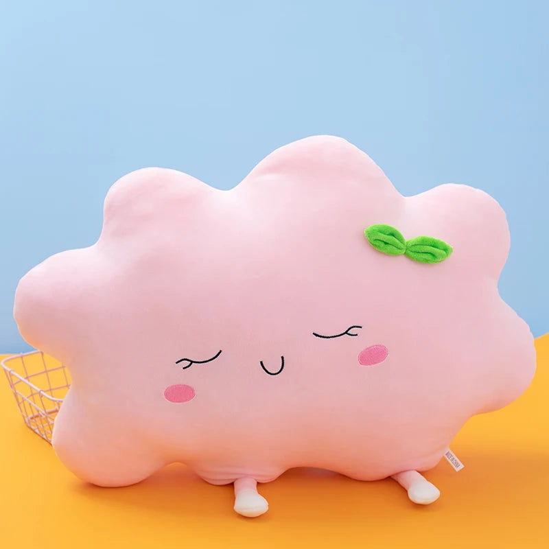 Cute Sun Cloud Plush Pillow Stuffed Soft Creative Plush Sun Cloud Toy Car Pillow Home Decor Kids Toys