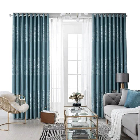 Dreamwood-European Style Jacquard Window Curtain for Living Room, Insulation Blackout, New Fabric, High Quality, Ready Made
