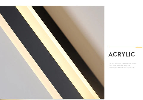 Modern Waterproof outdoor Long Strip LED wall lamp IP65 Aluminum Wall Light Garden porch Sconce Light 110V 220V Sconce Luminaire