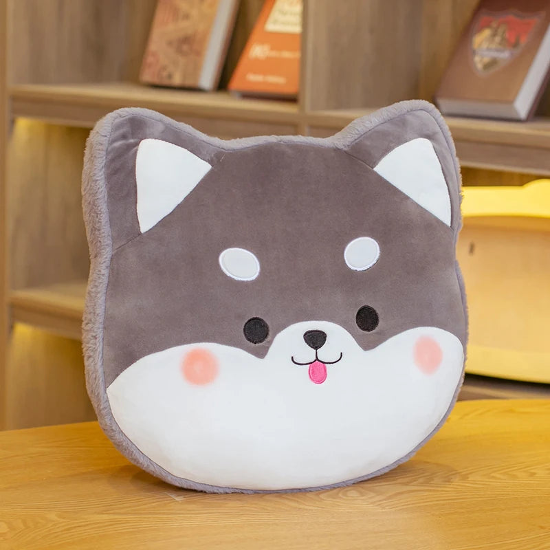 40cm Shiba Inu Cushion Pillow Seat Cushion Sofa Decorative Cushion Stuffed Animal White Cats Comfortable Pillow Birthday Gifts