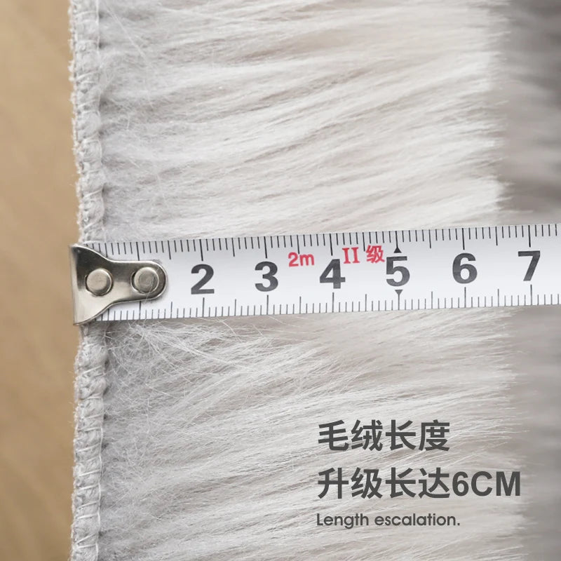Thick White Carpet Soft Fur for Living Room Plush Rug Bedroom Imitation Wool Fluffy Floor Carpets Window Bedside Home Decor Rugs