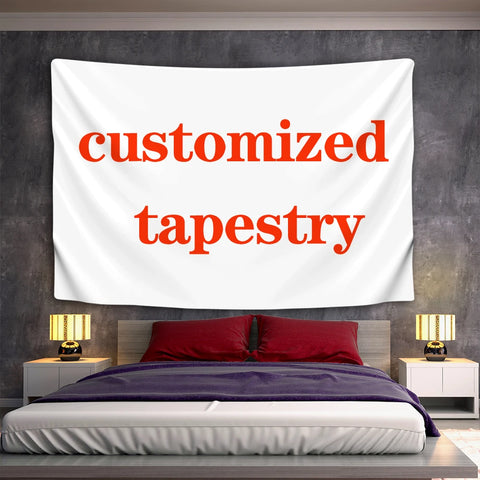 Customized Tapestry Boho Mandala Tapestries Witchcraft Wall Tapestry Print Your Photo Hippie Wall Hanging Blanket Tapestry
