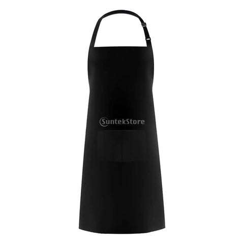 Large Apron with Front Pocket Cooking Cotton for Women Men Waterproof Oil-proof Cooking Apron BBQ Comfortable Kitchen Clothes