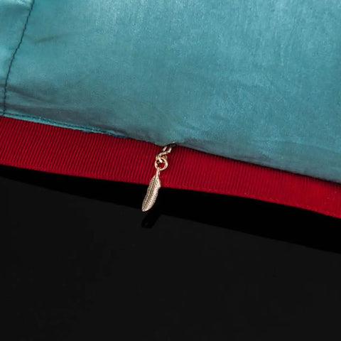 3D luxury 100% Goose Down Duvet Quilted Quilt King Queen Full size Comforter Winter Thick Blanket Solid Color