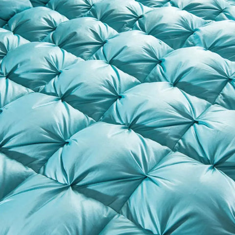 3D luxury 100% Goose Down Duvet Quilted Quilt King Queen Full size Comforter Winter Thick Blanket Solid Color