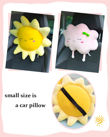 Cute Sun Cloud Plush Pillow Stuffed Soft Creative Plush Sun Cloud Toy Car Pillow Home Decor Kids Toys