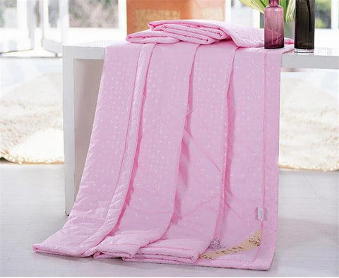 VESCOVO Summer Quilt Thin Queen Size Mulberry Silk Comforter 200*230 Twin Duvet 150*200