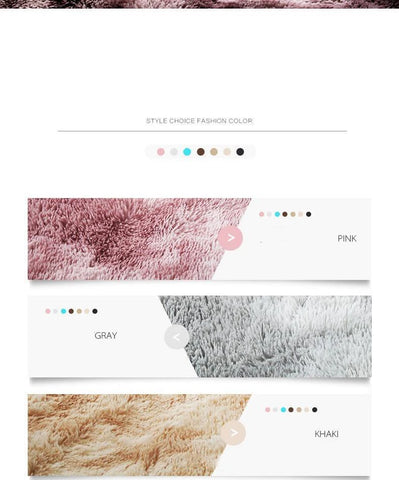 Plush Rugs Round Carpet For Living Room Sofa Foot Pad Fluffy Soft Kids Bedroom Cushion Balcony Hanging Basket Mat