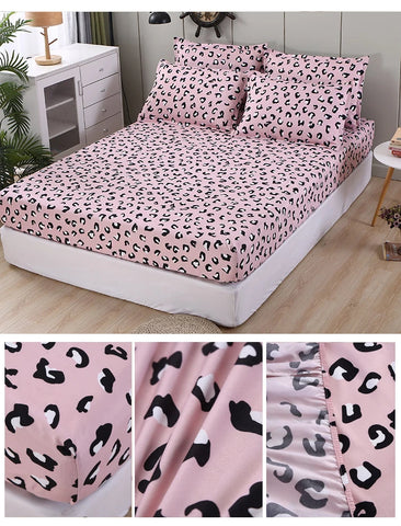 Bonenjoy Sheet on Rubber Band Kids Bed Sheet Cartoon Cars Printed Fitted Sheet for Boy Single Fitted Bed Sheet with Pillowcase