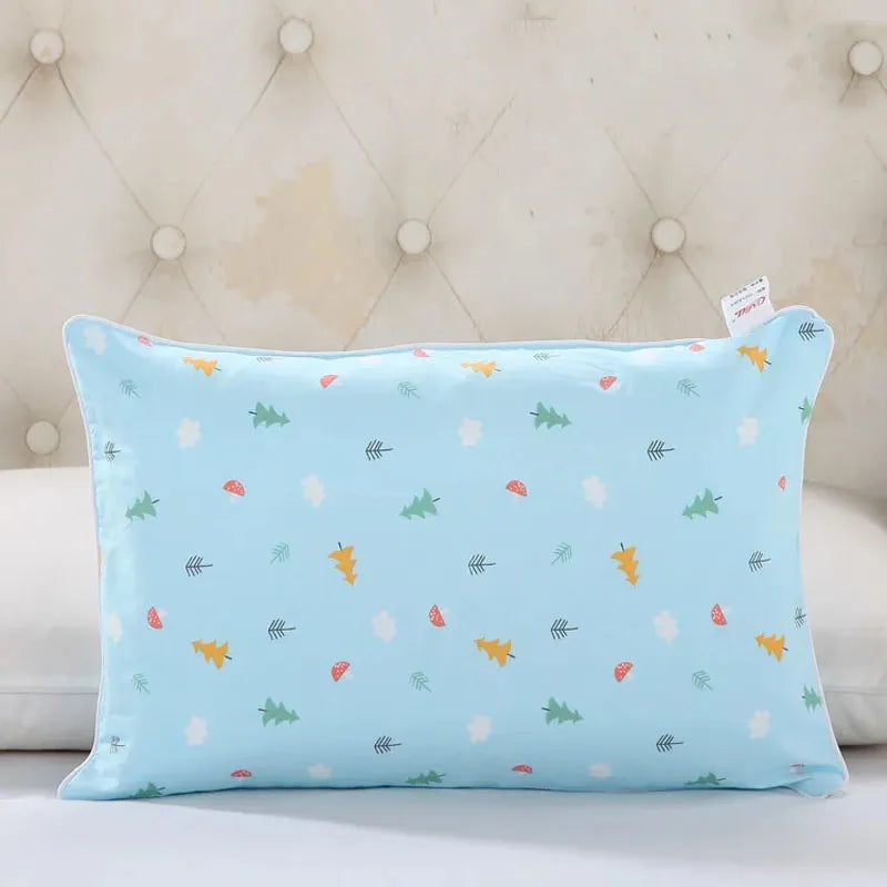 Four Season Universal Child Pillow Cartoon Style Cotton Baby Comfortable Pillowcase Kindergarten Student High Quality Pillowcase