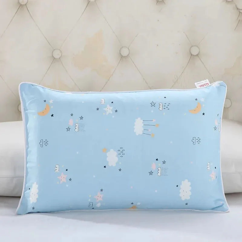 Four Season Universal Child Pillow Cartoon Style Cotton Baby Comfortable Pillowcase Kindergarten Student High Quality Pillowcase