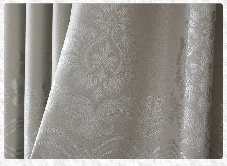Dreamwood-European Style Jacquard Window Curtain for Living Room, Insulation Blackout, New Fabric, High Quality, Ready Made