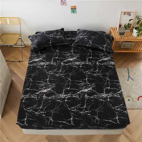 Bonenjoy Sheet on Rubber Band Kids Bed Sheet Cartoon Cars Printed Fitted Sheet for Boy Single Fitted Bed Sheet with Pillowcase