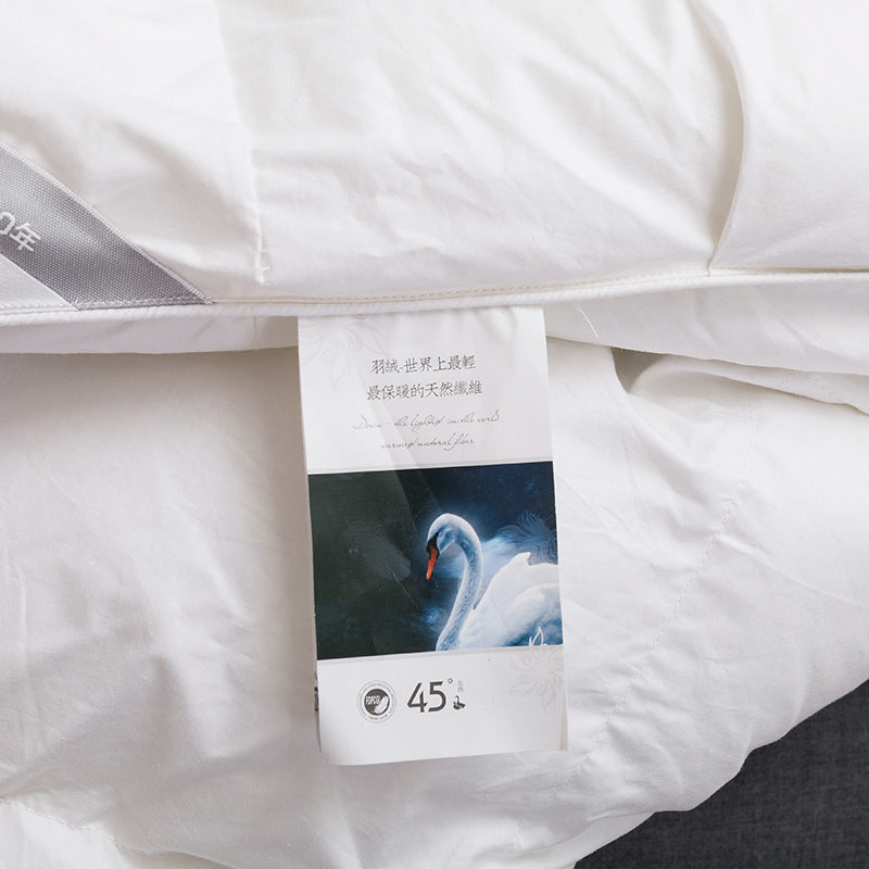 Luxury 100% Goose Down Soft Duvet Blanket King Queen Twin Size Comforter Bedding Filler Bread Shape Super Warm Quilt