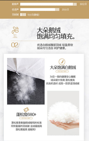 Luxury 100% Goose Down Soft Duvet Blanket King Queen Twin Size Comforter Bedding Filler Bread Shape Super Warm Quilt