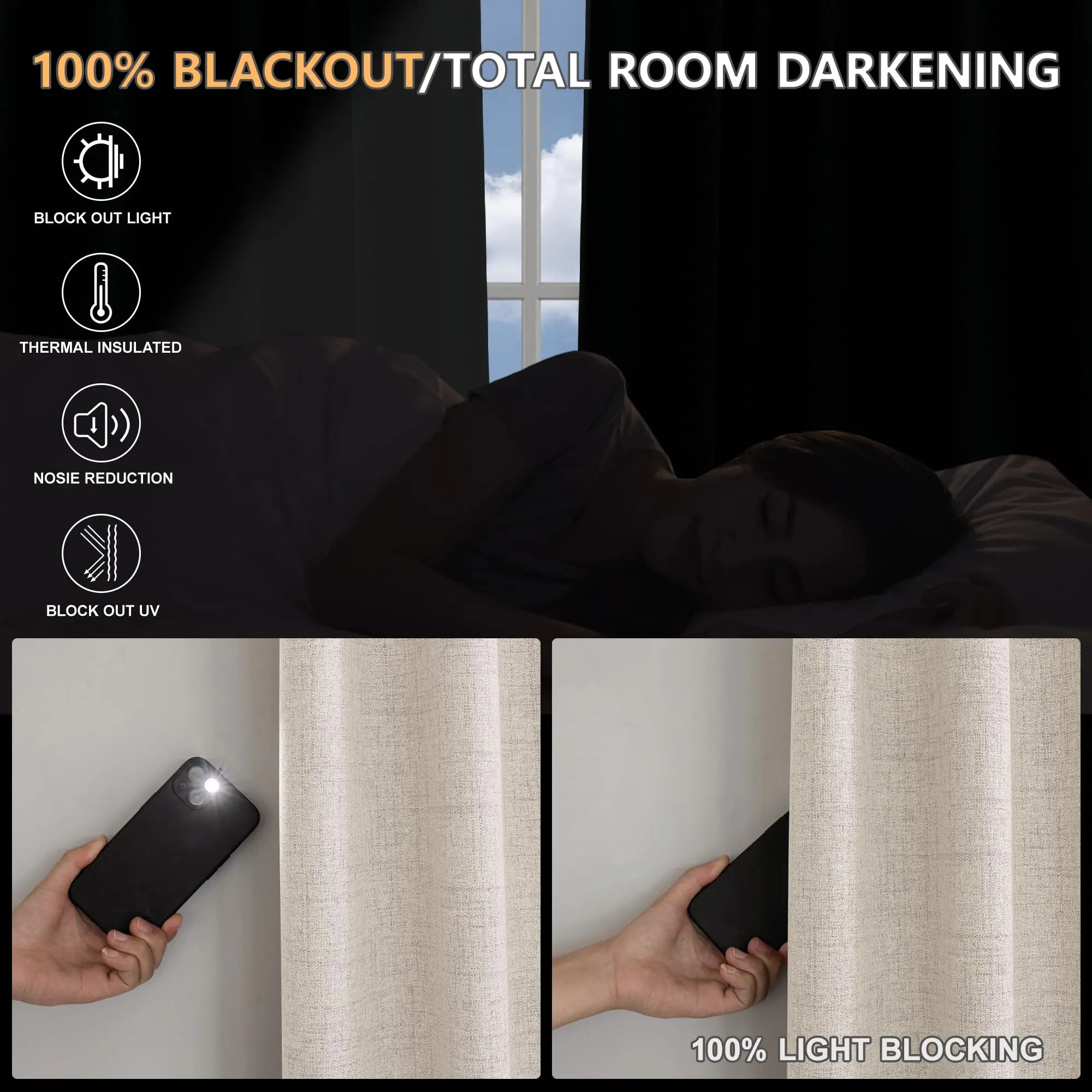 350m Height Custom Made 310CM Length 100% Blackout Living Room Curtains For Faux Linen High Ceiling Bedroom Window Curtain