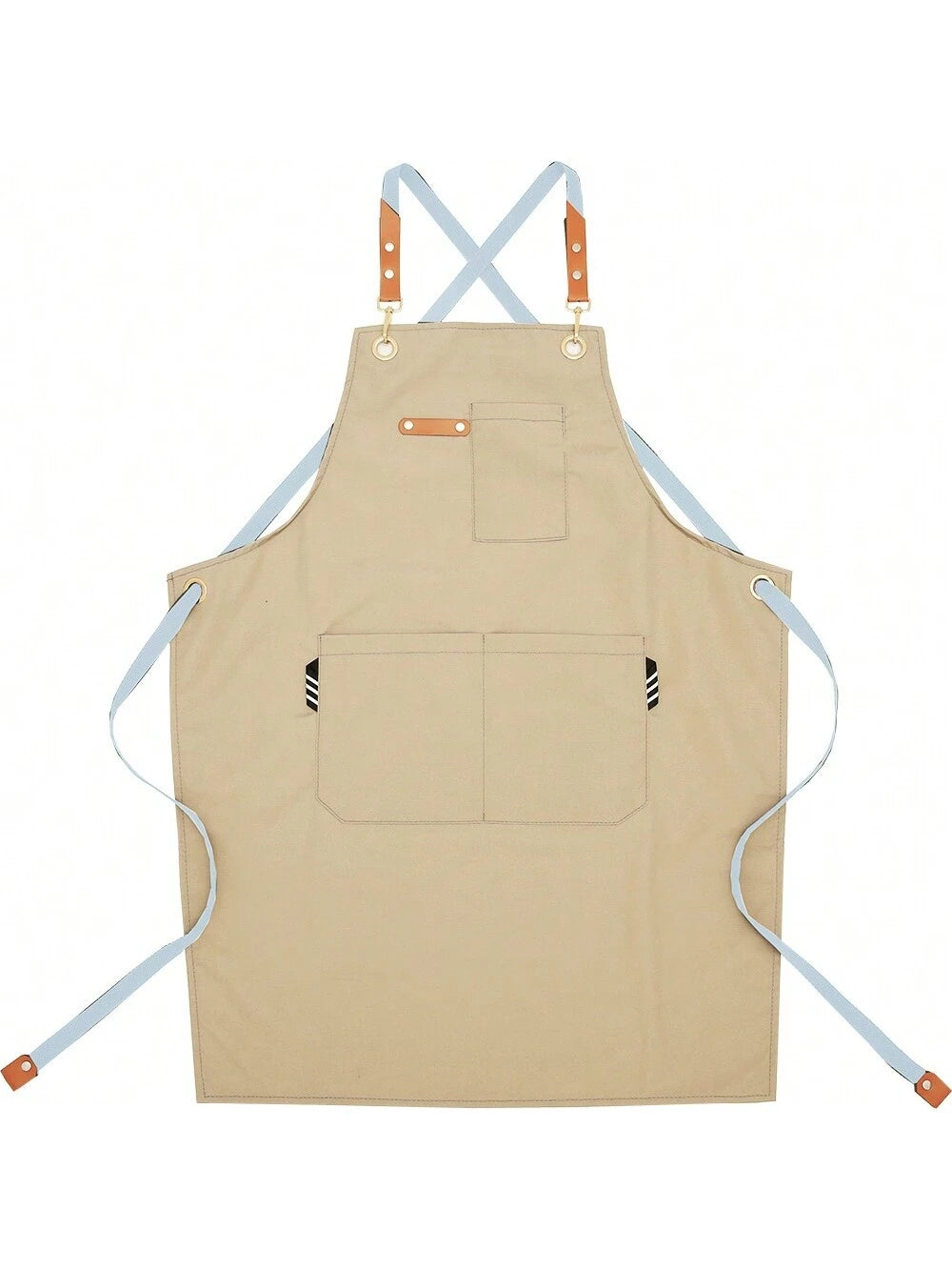 Fashion Unisex Work Apron For Men Canvas Black Apron Bib Adjustable Cooking Kitchen Aprons For Woman With Tool Pockets
