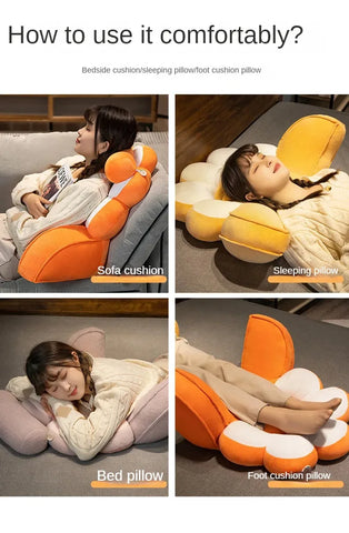 Bedside cushion pillow, office waist cushion, pillow, sleeping, reading, playing with mobile phone tools