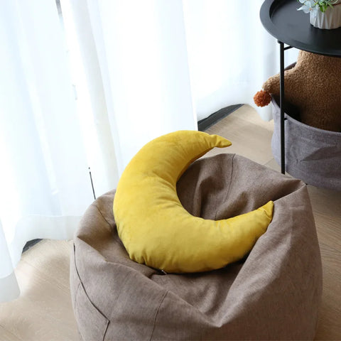 Modern Minimalist Moon Pillows Homestay Sofas Creative Pillows Cushions Shaped Office Pillows