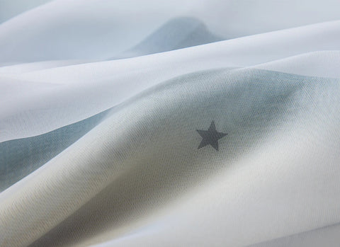 Rainbow Hollow-Out Star Blackout Curtains for Girl Kid Nursery Bedroom and Living Room Double Layer Window Cute Grommet Curtains