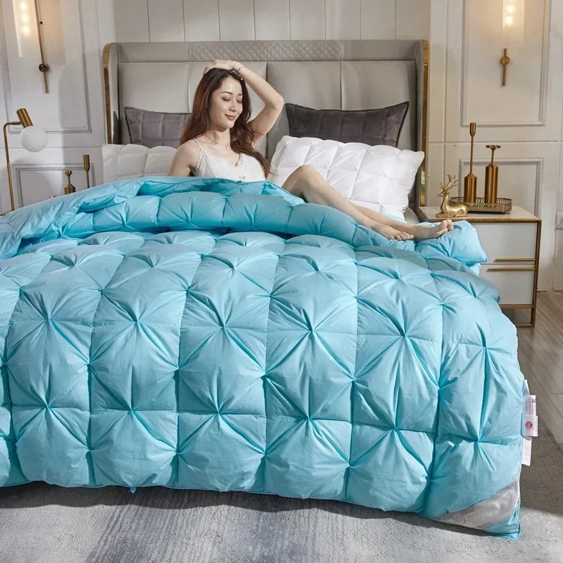 Down duvet 95 white goose down five-star hotel warm double single duvet core goose down duvet
