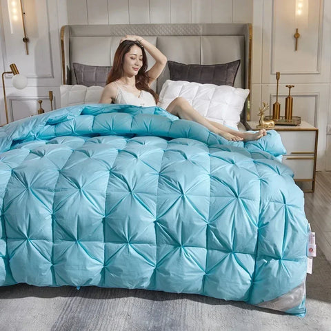 Down duvet 95 white goose down five-star hotel warm double single duvet core goose down duvet