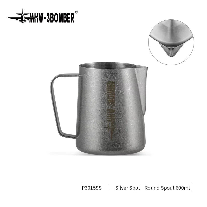 MHW-3BOMBER 3.0 Milk Frothing Pitcher 450/600ml Stainless Steel Steam Milk Pitcher Jug for Espresso Latte Art Coffee Accessories