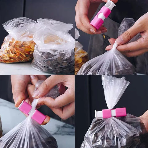 60-1Pcs Food Sealing Clips Bread Storage Bag Clips For Snack Wrap Bags Spring Clamp Reusable Kitchen Organization Sealing Clamp