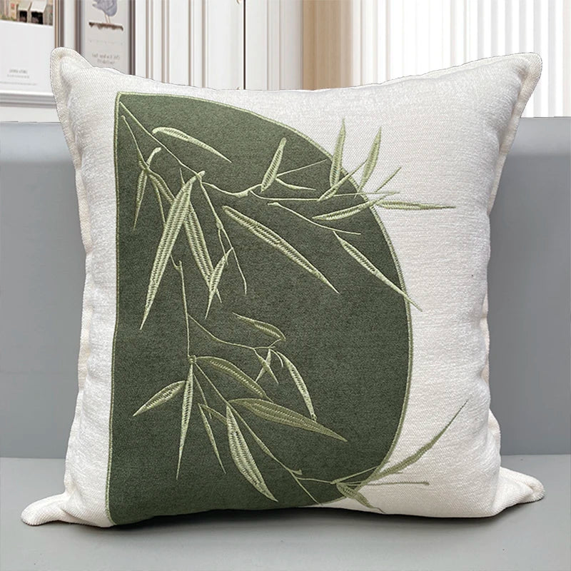 Fabric Sofa Pillows Modern mat Sample Room Hotel High-End Ele Square Waable Pure Color PP Cotton Filled