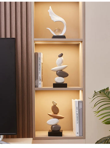 Factory Direct Generation of Light Luxury Art Resin Desktop Ornaments Decorative Living Room Office Wine Cooler TV Cabinet