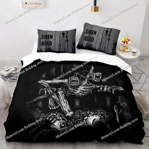 3D Print Siren Head Bedding Set Single Twin Full Queen King Size Bed Set Aldult Kid Bedroom Duvet Cover Sets