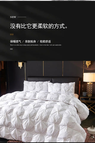 Goose Down Soft Duvet Luxury Blanket King Queen Twin Size Comforter Bedding Filler Bread Shape Super Warm Quilt