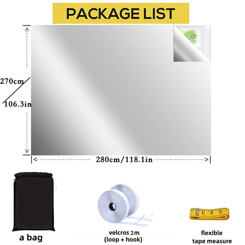 100 Blackout Window Cover Darkest Light Block Black Privacy Film House Home Tint Glass Cloth Curtain Bedroom UV Sunshade Sun