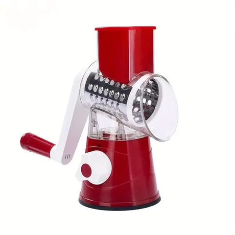 3in1 Vegetable Slicer Multifunctional Rotary Handheld Grater with 3 Sharp Rollers Vegetable Slicer Cheese Shredder Kitchen Tools
