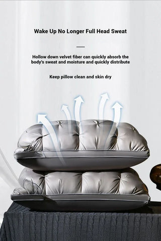 Comfortable Pillows for Sleeping 5-star Hotel Pillow Three-dimensional Soft Bilateral Washed Solid Color Pillow Sleeping Pillows