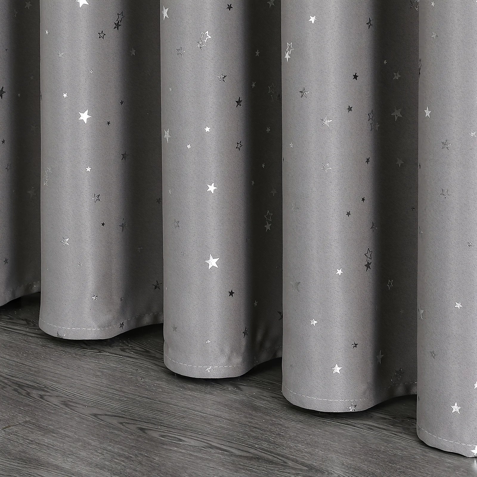 Kids Curtains Blackout With Stars Grommet Top For Bedroom Living Room Window Drapes