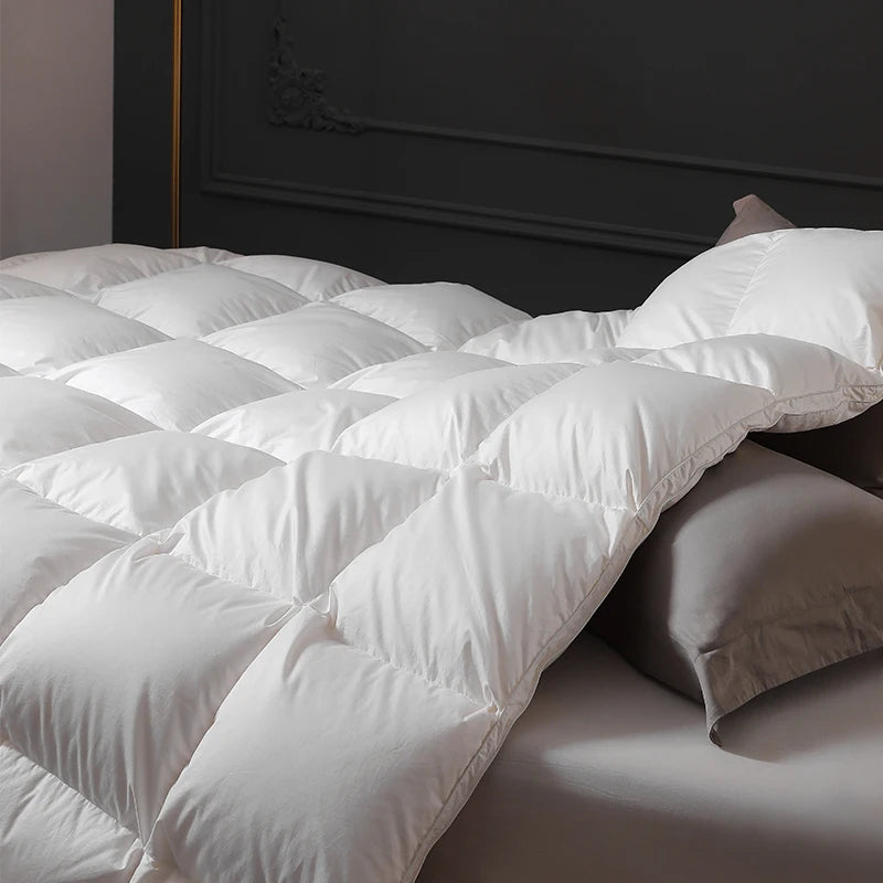 2025 goose down quilts duvets thick California Super King full size comforter up to the standard for the winter provides warmth