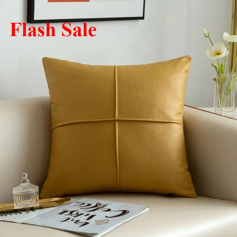 light simulation leather thickened technology cloth waterproof throw pillow living room sofa cushion rectangular pillow