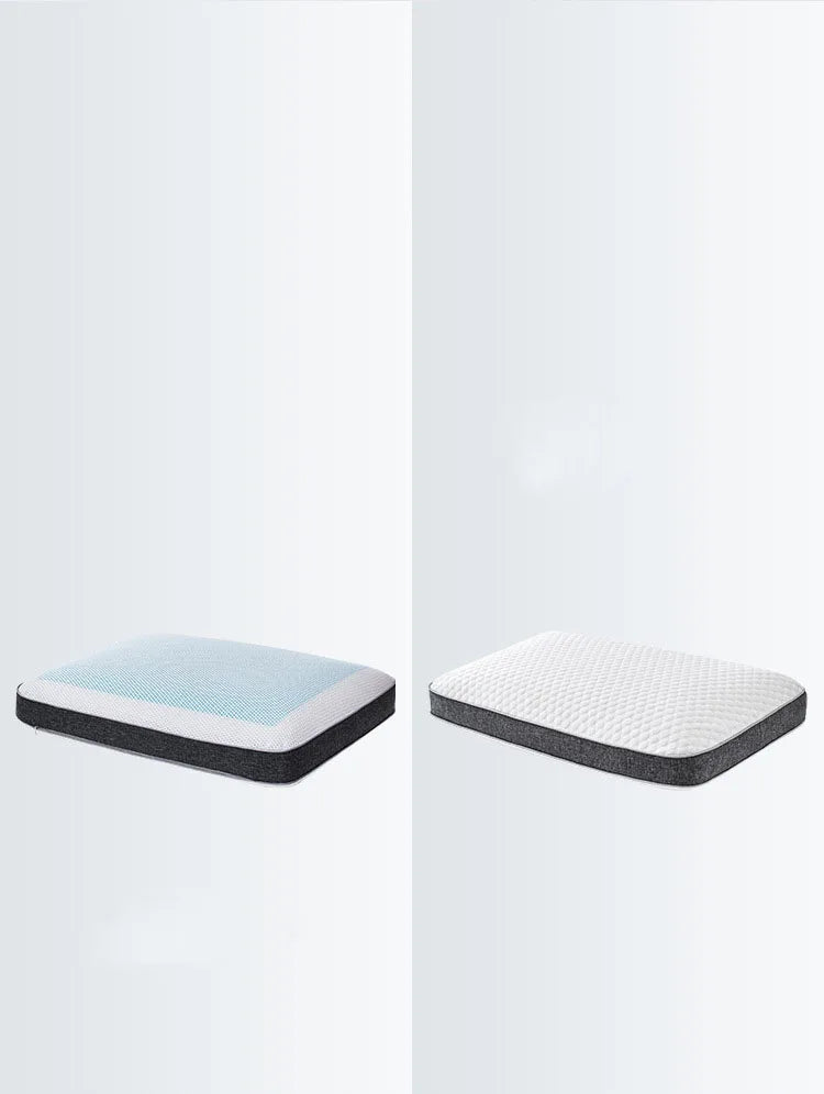 New Summer Double-sided Available Gel Cooling Pillow Bamboo Charcoal Memory Foam Ergonomics Pillows for Bedroom with Pillowcase