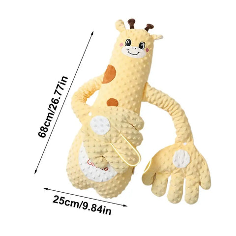 Baby Patting Pillow Baby Sleep Soothers with 3 Adjustable Modes Interactive Stuffed Animal Shape Cushion Cozy Companion for Car