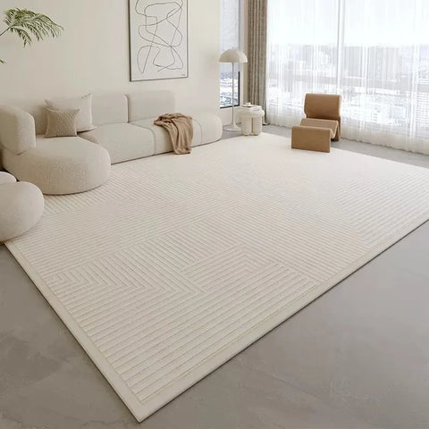 VIKAMA Scandinavian Style Carpet Living Room Stain-resistant Easy to Take Care of the Cool Carpet Full Sofa Carpet Non-slip Rug