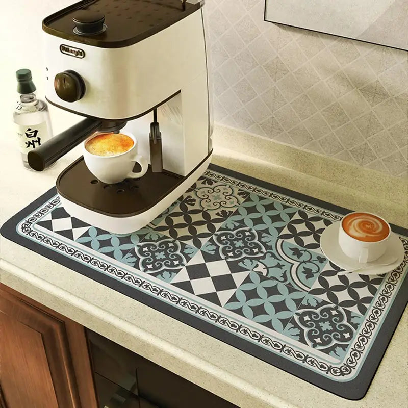 Super Absorbent Tableware Dish Drying Mat Drain Pads Table Placemat Coffee Drainer Rug Tea Cup Drink Holder Kitchen Decoration