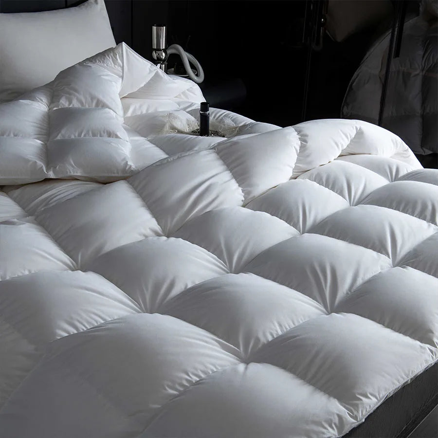 Winter Cotton Goose Down Quilt Five-Star Hotel Duvet Super Soft Fluffy Queen King Full Size Four Seasons Duvets Blanket 220x240