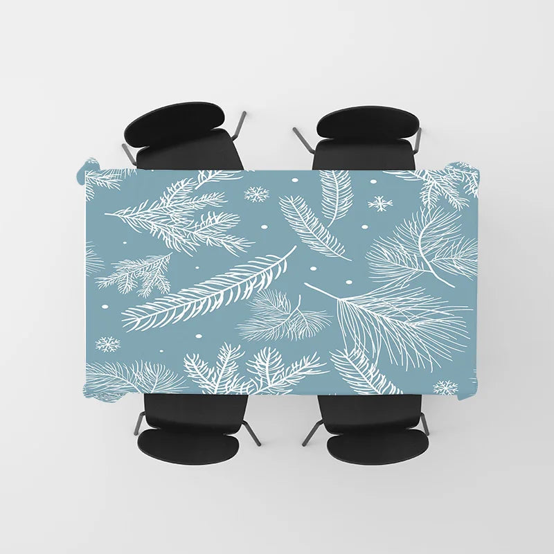 Fashion dining table cloth with leaf pattern for kitchen decor home textiles 40x60cm square table covers table linens jacquard w